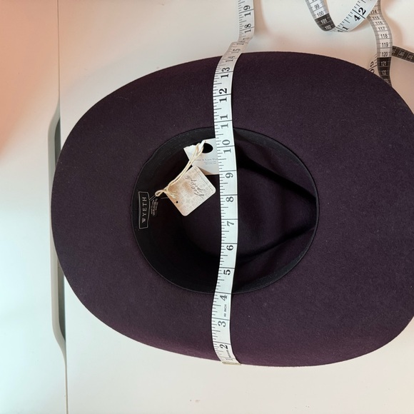Free People X Wyeth Cowboy Hat Dark Burgundy NWT $68 - Picture 8 of 8